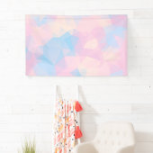 Abstracte pasteelkleuren met lage poly achtergrond spandoek (Insitu)