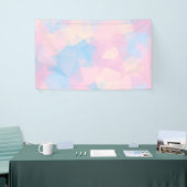 Abstracte pasteelkleuren met lage poly achtergrond spandoek (Beurs)