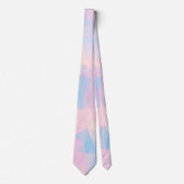 Abstracte pasteelkleuren met lage poly achtergrond stropdas (Voorkant)