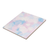 Abstracte pasteelkleuren met lage poly achtergrond tegeltje (Zijkant)