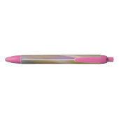 Abstracte pasteelkleuren zwarte inkt pen (Achterkant)