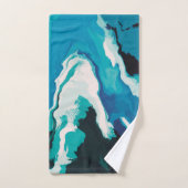 Abstracte pasteelverf Lagoon Edition Bad Handdoek (Handdoek)