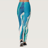 Abstracte pasteelverf Lagoon Edition Leggings (Achterkant)