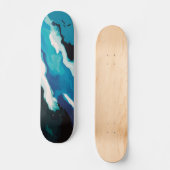 Abstracte pasteelverf Lagoon Edition Persoonlijk Skateboard (Voorkant)