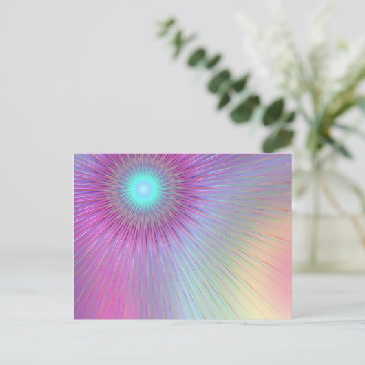 Abstracte pastei. briefkaart (Staand voorkant)