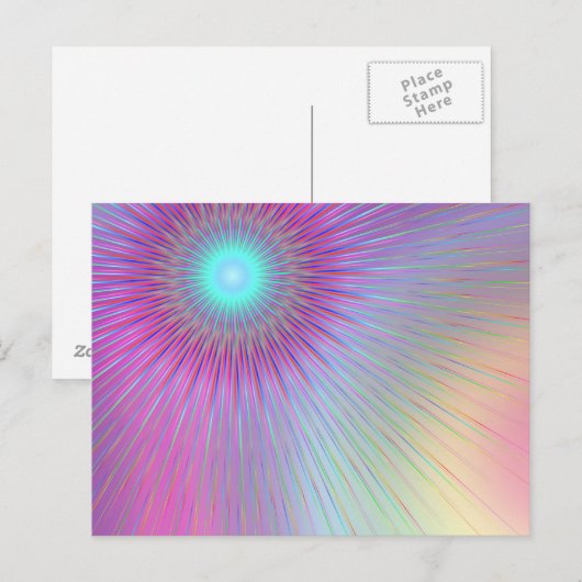 Abstracte pastei. briefkaart (Voorkant / Achterkant)