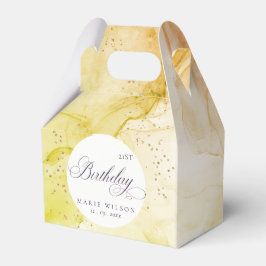 Abstracte pasteitjes, kalkgroen elke dag bedankdoosjes