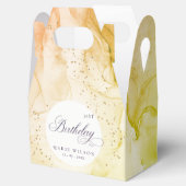 Abstracte pasteitjes, kalkgroen elke dag bedankdoosjes (Geopend)