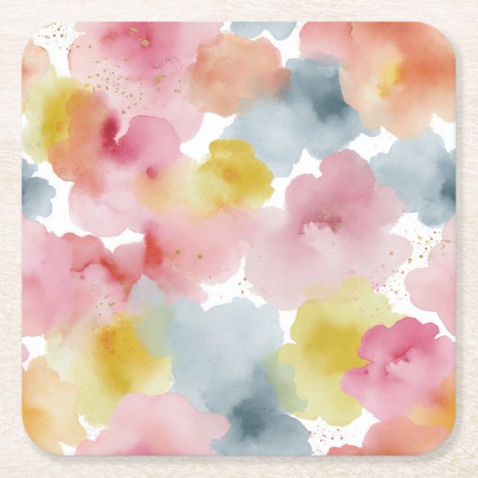 Abstracte Pastel Achtergrond Kartonnen Onderzetters (Voorkant)