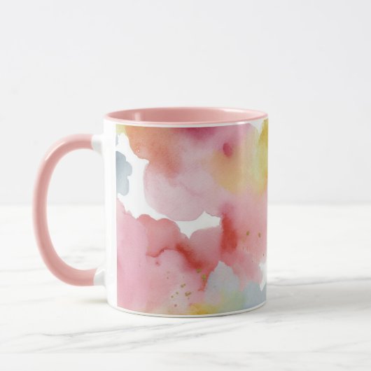 Abstracte Pastel Achtergrond Mok (Links)