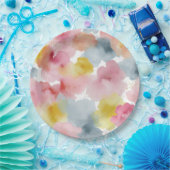Abstracte Pastel Achtergrond Papieren Bordje (Feest)