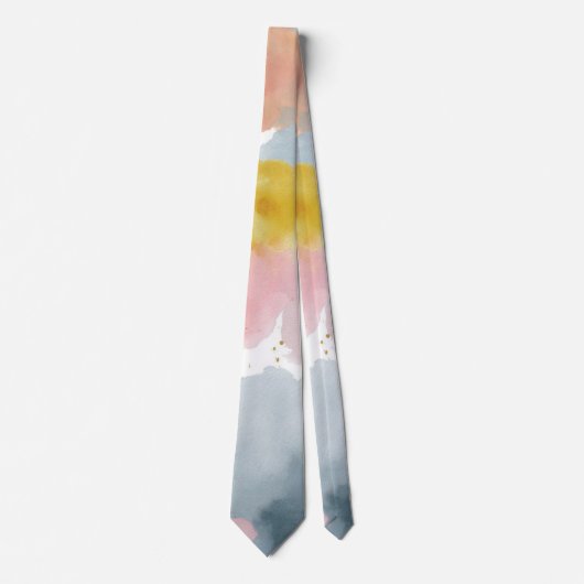 Abstracte Pastel Achtergrond Stropdas (Voorkant)