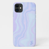 Abstracte pastel agaat gepersonaliseerde telefoonh Case-Mate iPhone case (Achterkant)