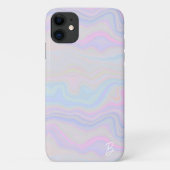Abstracte pastel agaat gepersonaliseerde telefoonh Case-Mate iPhone case (Achterkant)