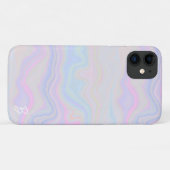 Abstracte pastel agaat gepersonaliseerde telefoonh Case-Mate iPhone case (Achterkant (horizontaal))