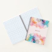 Abstracte Pastel Alcohol Inkt Notitieboek (Binnen)
