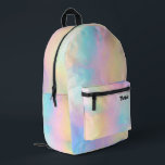 abstracte pastel bedrukte rugzak<br><div class="desc">pastel achtergrond rugzak</div>