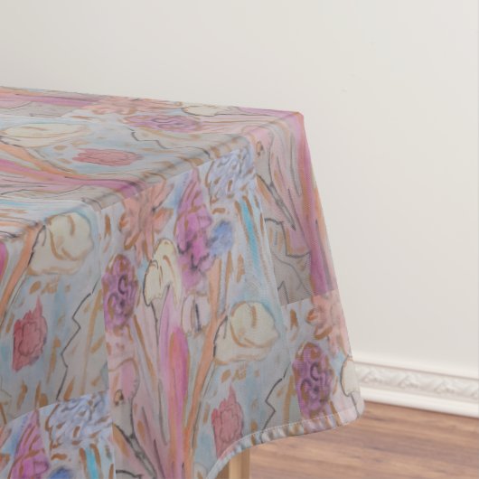 Abstracte Pastel Bloem Tafelkleed (Voorbeeld)