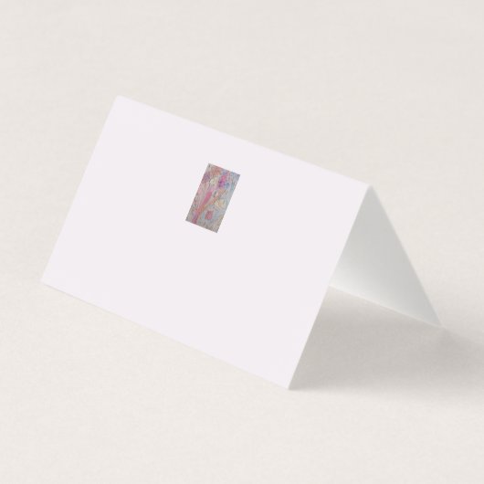 Abstracte pastel bloemige gevouwen Kaart (Achterkant)