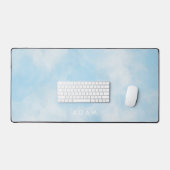 Abstracte Pastel Blue Sky Clouds personaliseren Bureaumat (Keyboard & Muis)