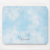 Abstracte Pastel Blue Sky Clouds personaliseren Muismat (Voorkant)