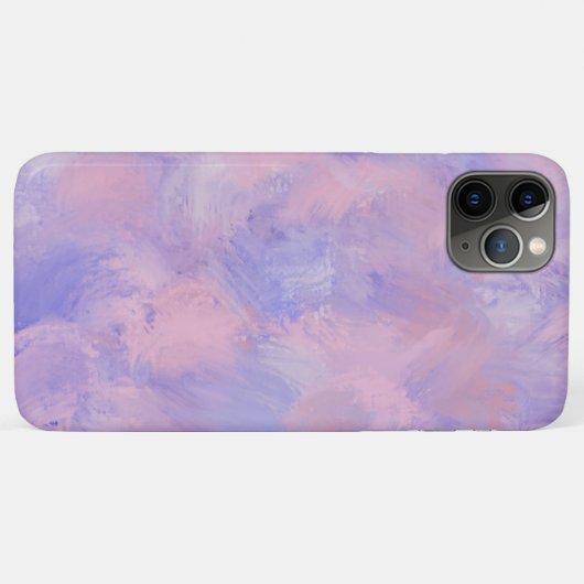Abstracte pastel Blush roze en blauw Case-Mate iPhone Case (Achterkant (horizontaal))
