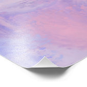Abstracte pastel Blush roze en blauw Foto Afdruk (Hoek)