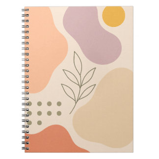 Abstracte Pastel Boho Notitieboek