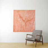 Abstracte PASTEL CORAL-ILLUSTRATIE Wandkleed (In Situ (horizontaal))