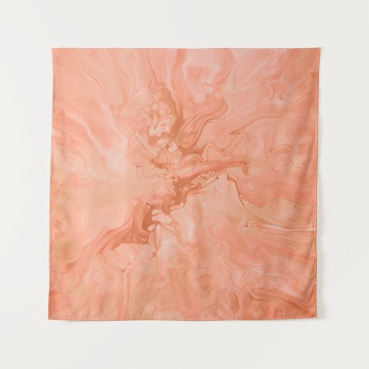 Abstracte PASTEL CORAL-ILLUSTRATIE Wandkleed (Voorkant)