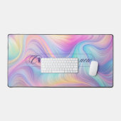 Abstracte Pastel Desk Mat met Inspirerend Quote (Keyboard & Muis)