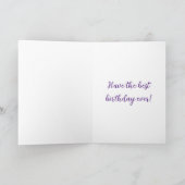 Abstracte Pastel Floral Verjaardag Kaart (Binnen)