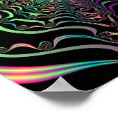 Abstracte Pastel Fractal Web Canvas Afdrukken Poster (Hoek)