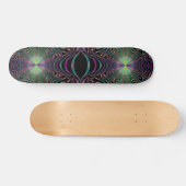 Abstracte Pastel Fractal Web Skateboard Deck (Horizontaal)