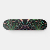 Abstracte Pastel Fractal Web Skateboard Deck (Horizontaal)