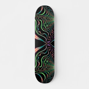 Abstracte Pastel Fractal Web Skateboard Deck