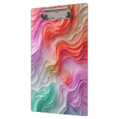 Abstracte pastel gekleurde golven klembord (Links)