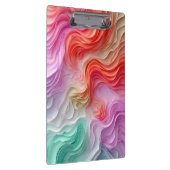Abstracte pastel gekleurde golven klembord (Rechts)