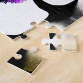 Abstracte pastel gekleurde leuke bomen legpuzzel (Zijkant)