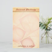 Abstracte pastel geometrische Tegel achtergrond Briefpapier (Staand voorkant)