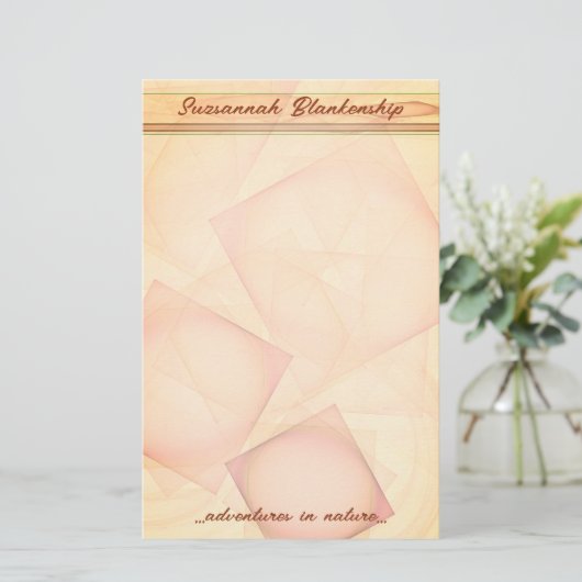 Abstracte pastel geometrische Tegel achtergrond Briefpapier (Staand voorkant)