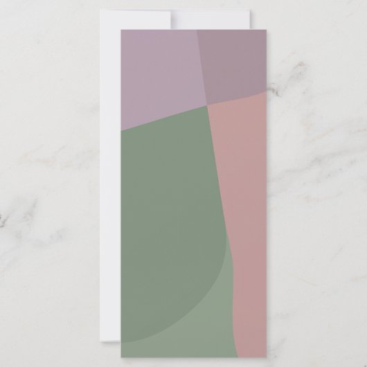 abstracte pastel gepersonaliseerde roos groene lav (Achterkant)