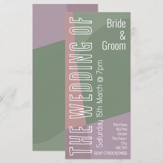 abstracte pastel gepersonaliseerde roos groene lav (Voorkant / Achterkant)