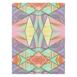 Abstracte Pastel Gevlekte Vloeibare Marmer Geometr Tafelkleed