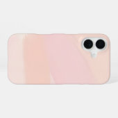 Abstracte pastel kwast iPhone 16 hoesje (Achterkant horizontaal)