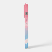 Abstracte pastel kwast  iPhone hoesje (Linkerkant)