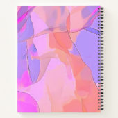 Abstracte Pastel Lagen Notitieboek (Achterkant)