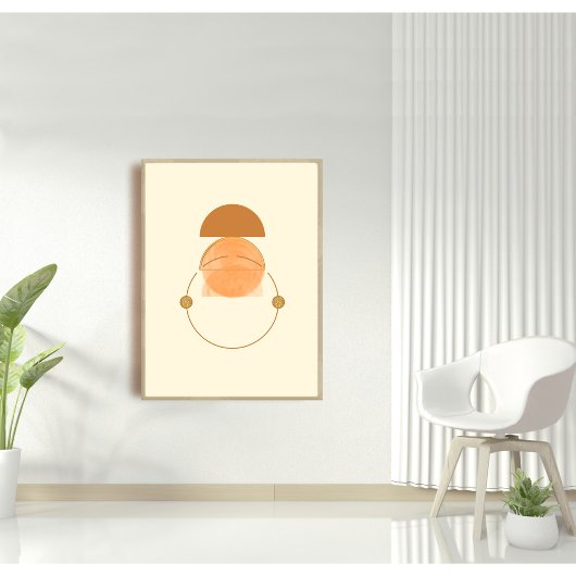 Abstracte pastel Matryoshka Poster