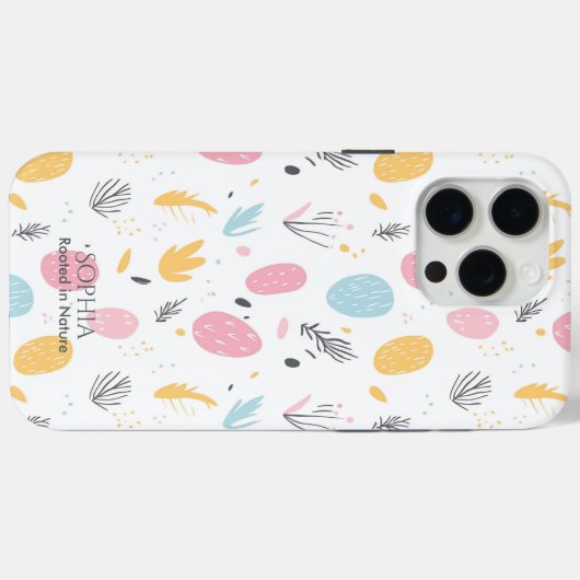 Abstracte pastel Natuur - minimalistisch boho patr Case-Mate iPhone Case (Achterkant (horizontaal))