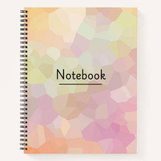 Abstracte pastel Notitieboek Hoesje